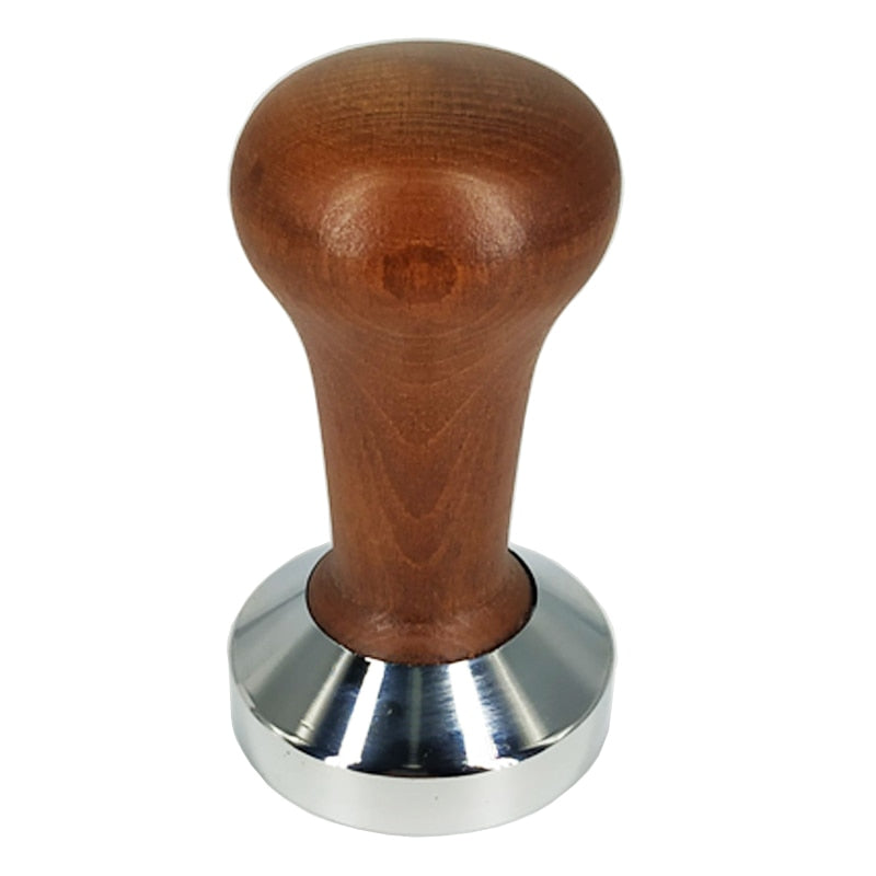 Coffee Tamper Wooden Handle Barista Espresso Maker Handmade Grinder