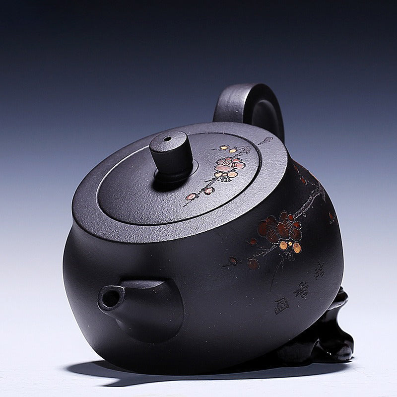 Authentic Teapot Purple Clay Raw Ore Black Mud Handmade Tea Set