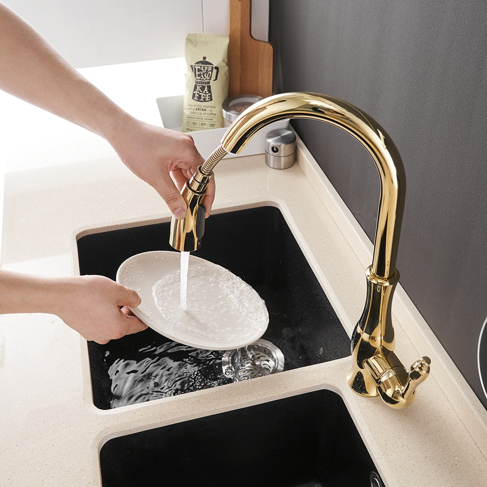 Single Handle Pull Out Kitchen Tap Single Hole Handle Water Tap