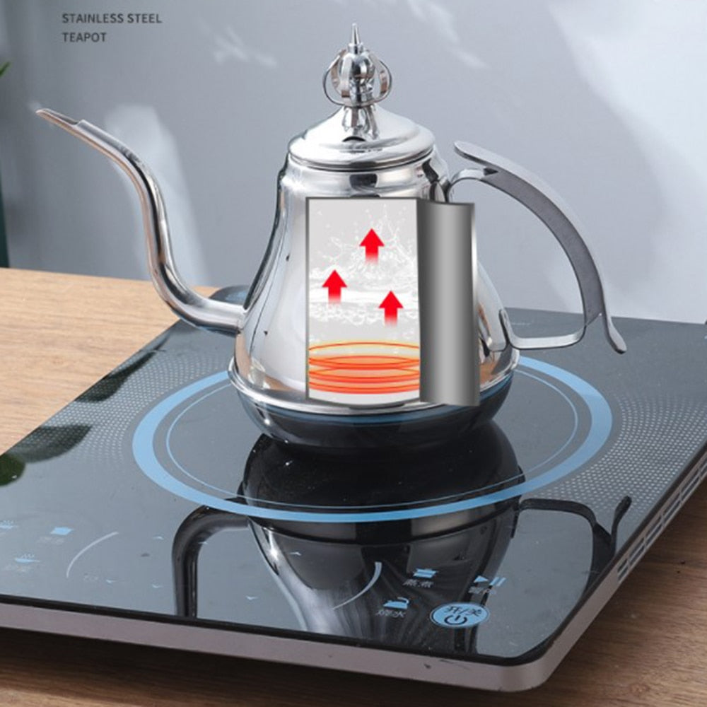 Stainless Steel Coffee Drip Pot Gooseneck Kettle Tea Maker With Filter
