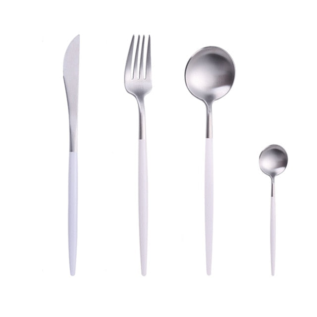 Beautiful Stainless Steel Tableware Cutlery Silverware Set