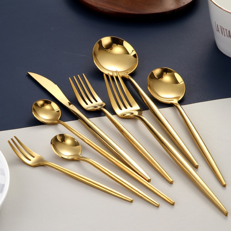 Beautiful Stainless Steel Tableware Cutlery Silverware Set