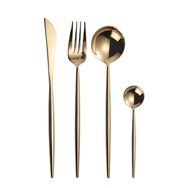 Beautiful Stainless Steel Tableware Cutlery Silverware Set