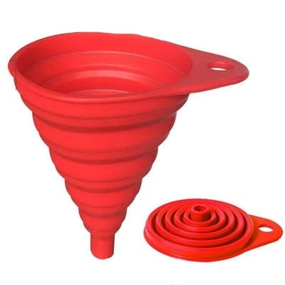 Collapsible Kitchen Funnel for Liquid Transfer