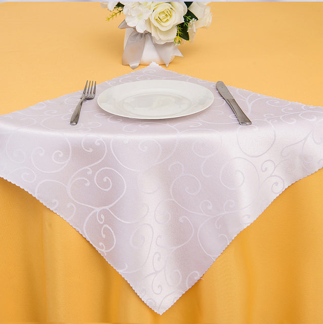 10pcs Polyester Jacquard Table Napkin Dinner Napkins Handkerchiefs