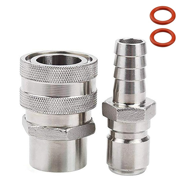 Stainless Steel Moonshine Fitting Connectors 1/2 Beer Set