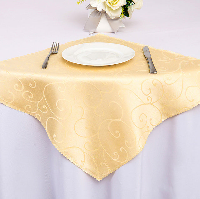 10pcs Polyester Jacquard Table Napkin Dinner Napkins Handkerchiefs