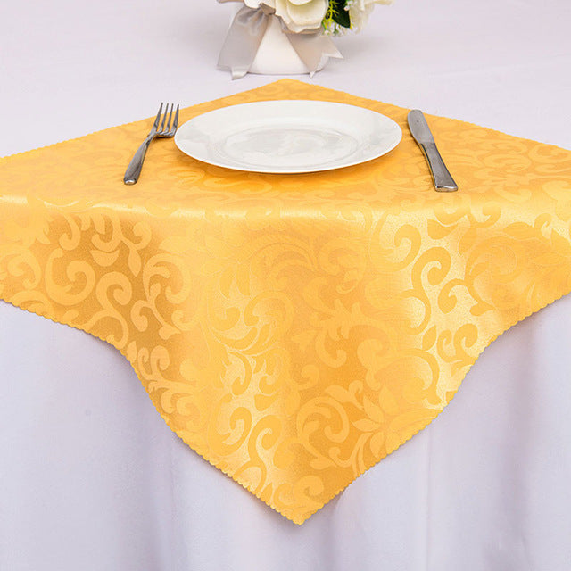 10pcs Polyester Jacquard Table Napkin Dinner Napkins Handkerchiefs