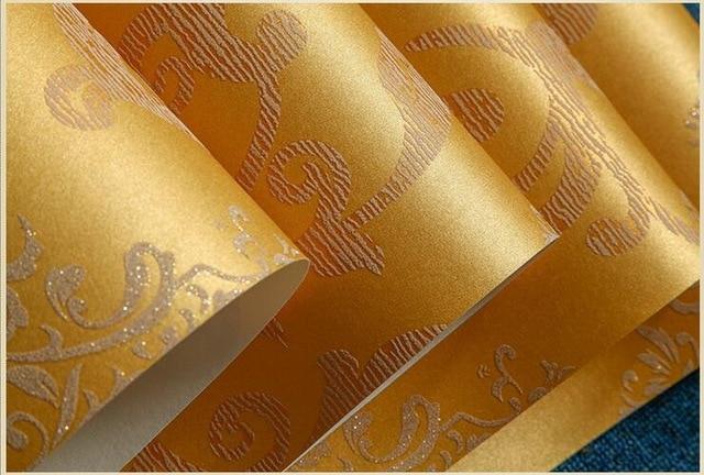 Damascus Styles Nonwoven fabric Wallpaper Design Rolls