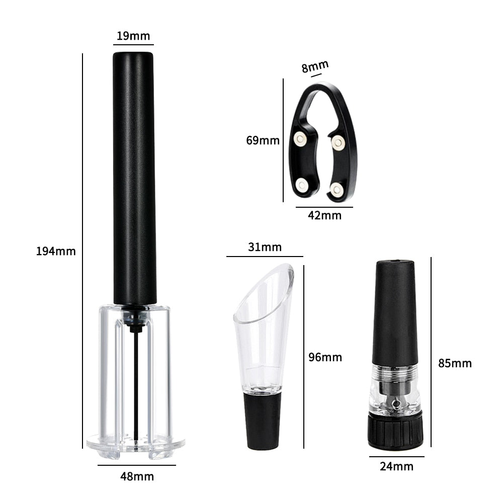 Air Pump Bottle Opener Air Pressure Vacuum Stopper Beer Lid Opener
