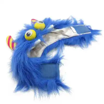 Furry Monster Hat - Blue