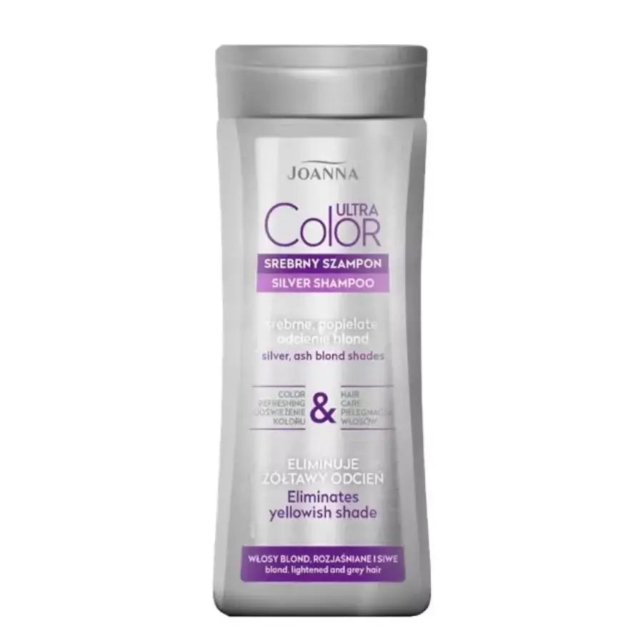 Joanna Ultra Color Silver Hair Shampoo Eliminate Yellow Shade