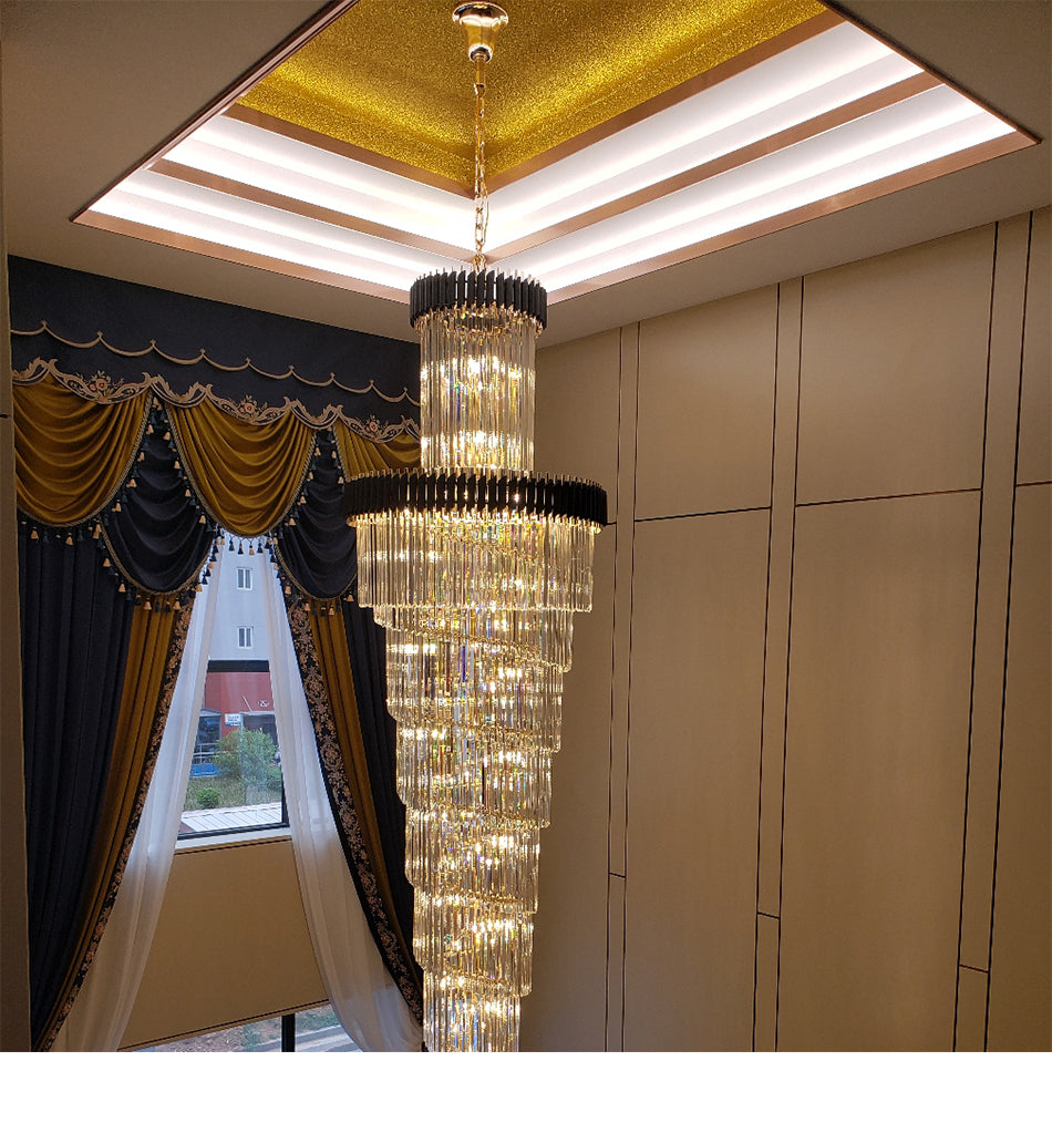 Luxury Modern Chandelier Large Size Crystal Pendants Lightings