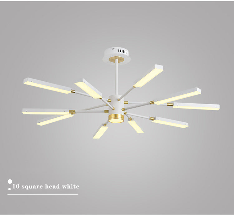 Postmodern light luxury living room chandelier Nordic minimalist bedroom den villa chandelier European-style bar chandelier