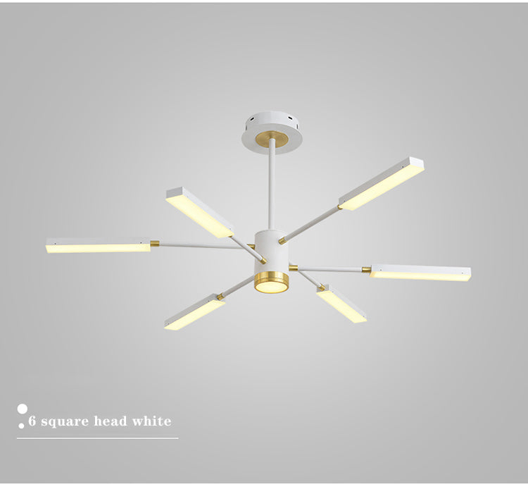 Contemporary luxury living room chandelier Nordic minimalist bedroom den villa chandelier European-style bar chandelier