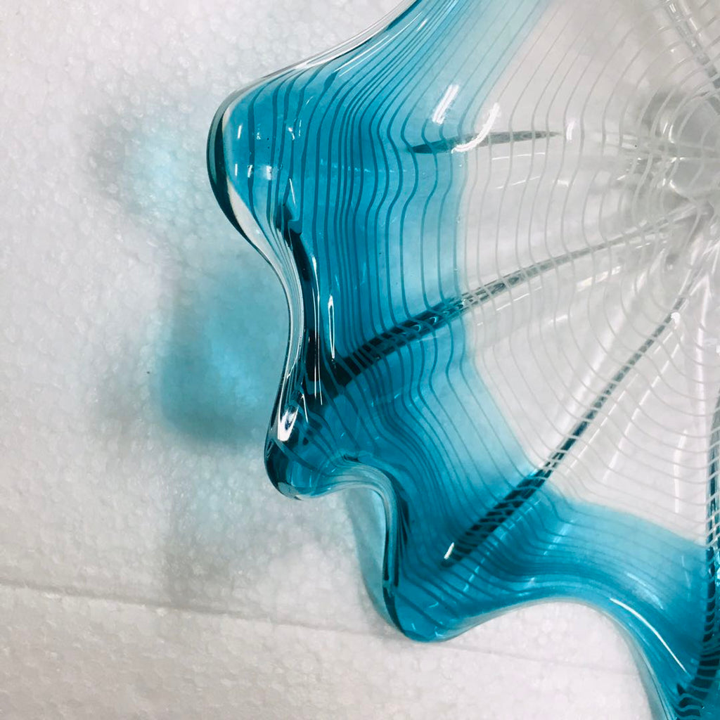 Hand Blown Murano Glass Wall Plates Wall Flowers Wall Decor for Wall Decoration