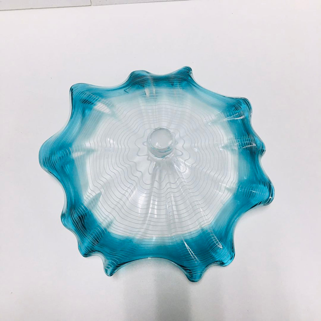 Hand Blown Murano Glass Wall Plates Wall Flowers Wall Decor for Wall Decoration