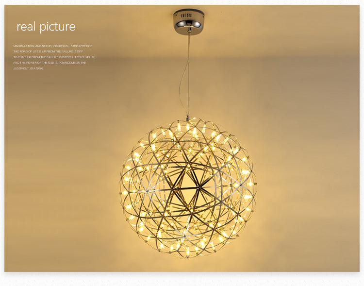 Modern Pendant Lights Knob switch LED Sparkle Firework Sphere