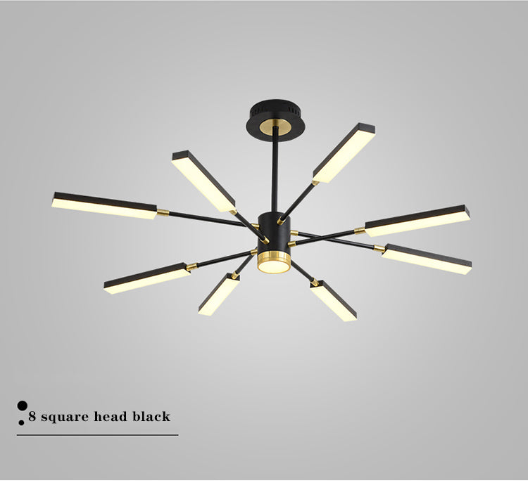 modern light luxury living room chandelier Nordic minimalist bedroom den villa chandelier European-style bar chandelier