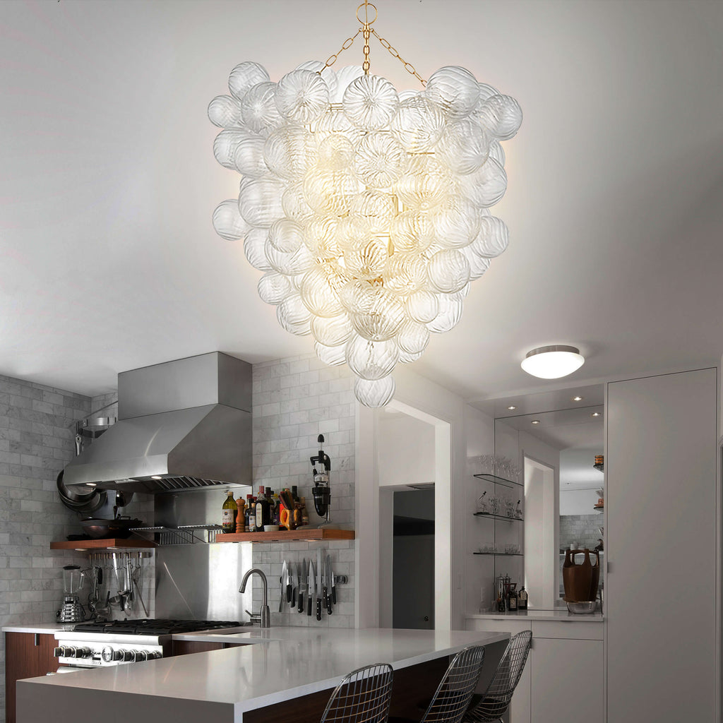Talia Style Glass ball chandelier