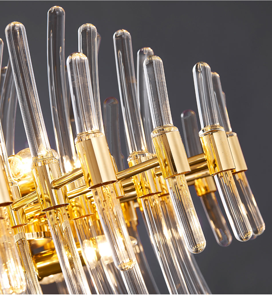 Summer In Santorini Modern Chandelier Semi-Flushed Crystal Pendants