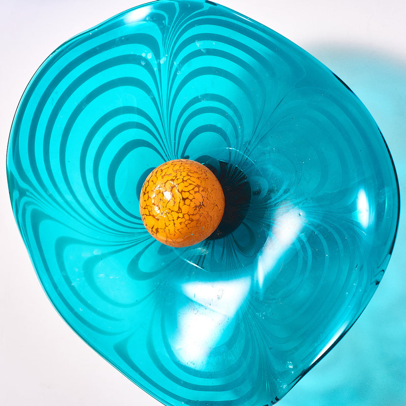 Colorful Hand Blown Glass Wall Plates Wall Mounted Floral Sconces Wall Flowers Art Decor Luxury Wall Hanging Plates Set