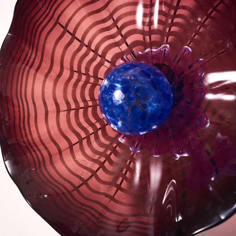 Hand Blown Glass Wall Plates Wall Mounted Floral Sconces Art Decor Luxury Wall Hanging Plates Set