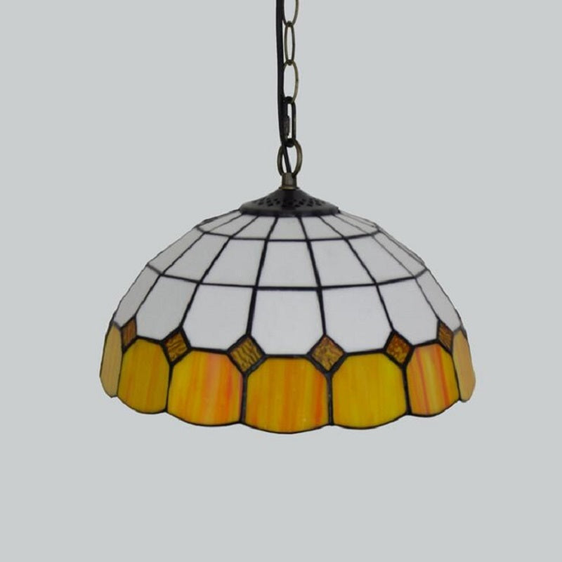 stained glass pendant light