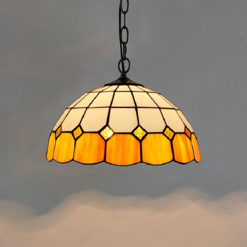 stained glass hanging light