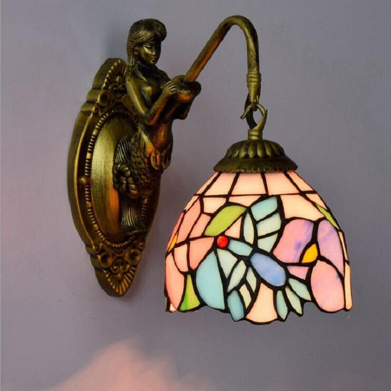 tiffany style wall light