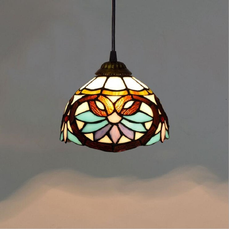stained glass pendant lights