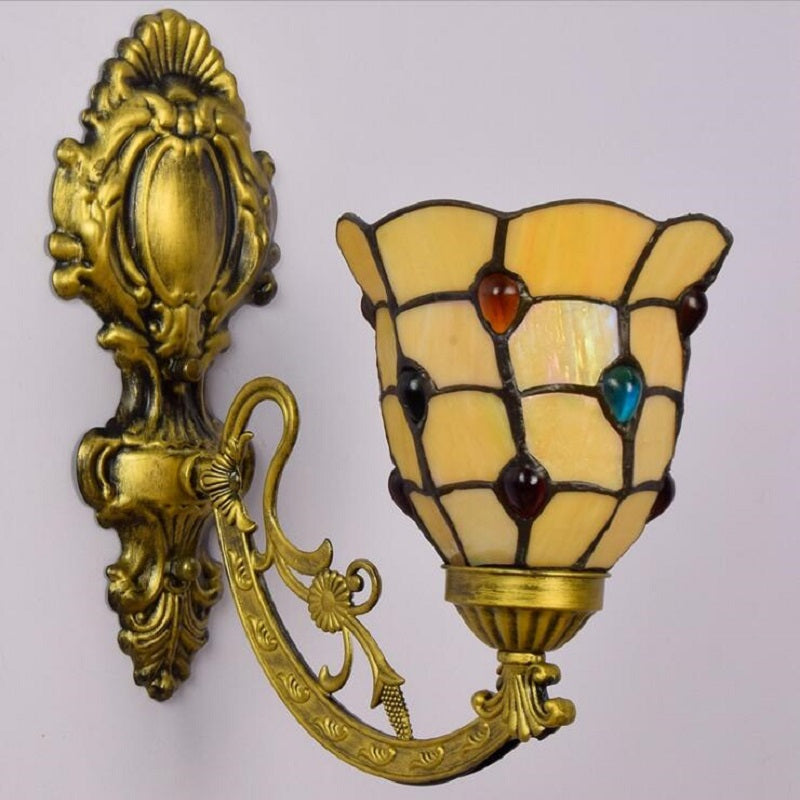 tiffany style wall light