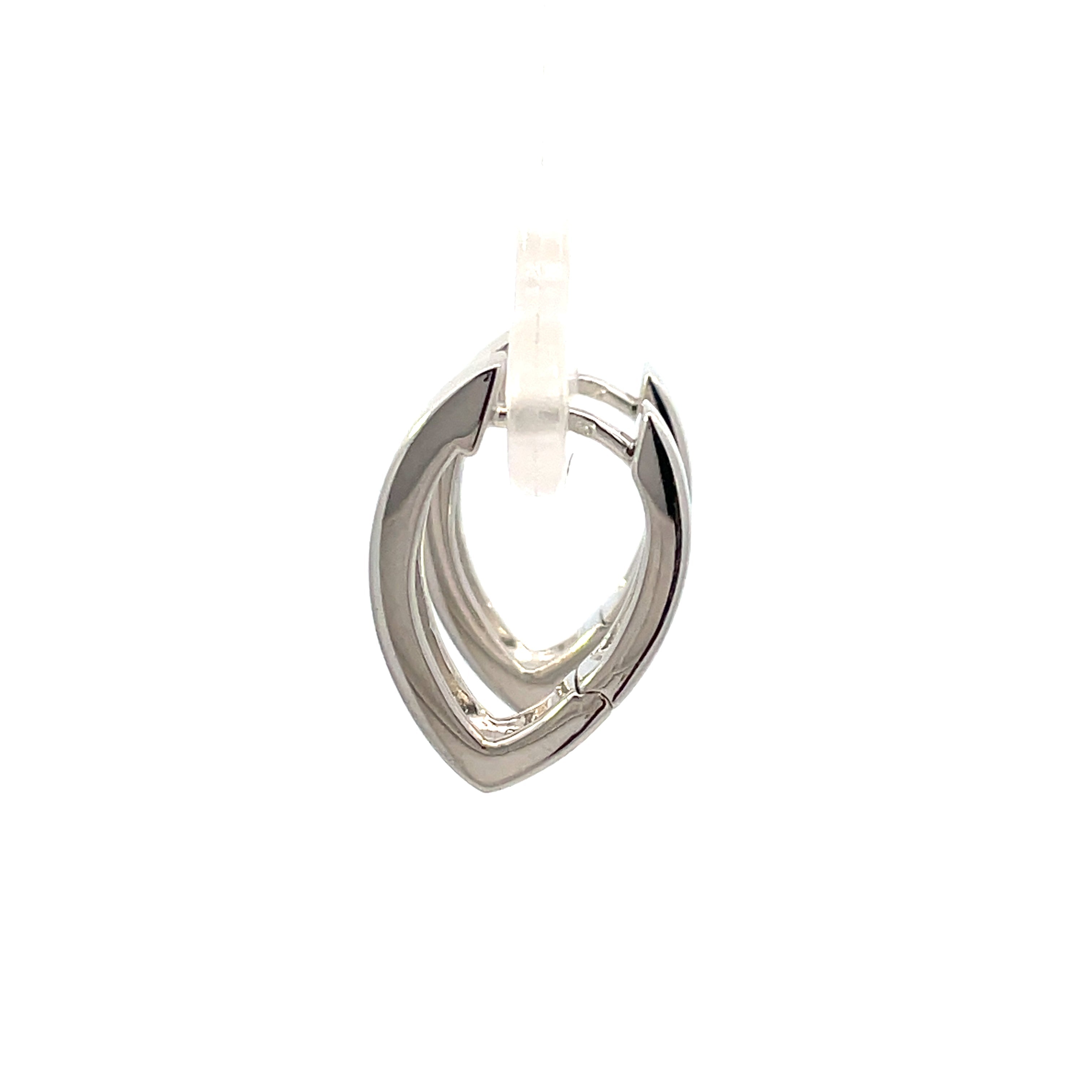 Sterling Silver V-Shaped Huggie Hoop Earrings | AvaGray