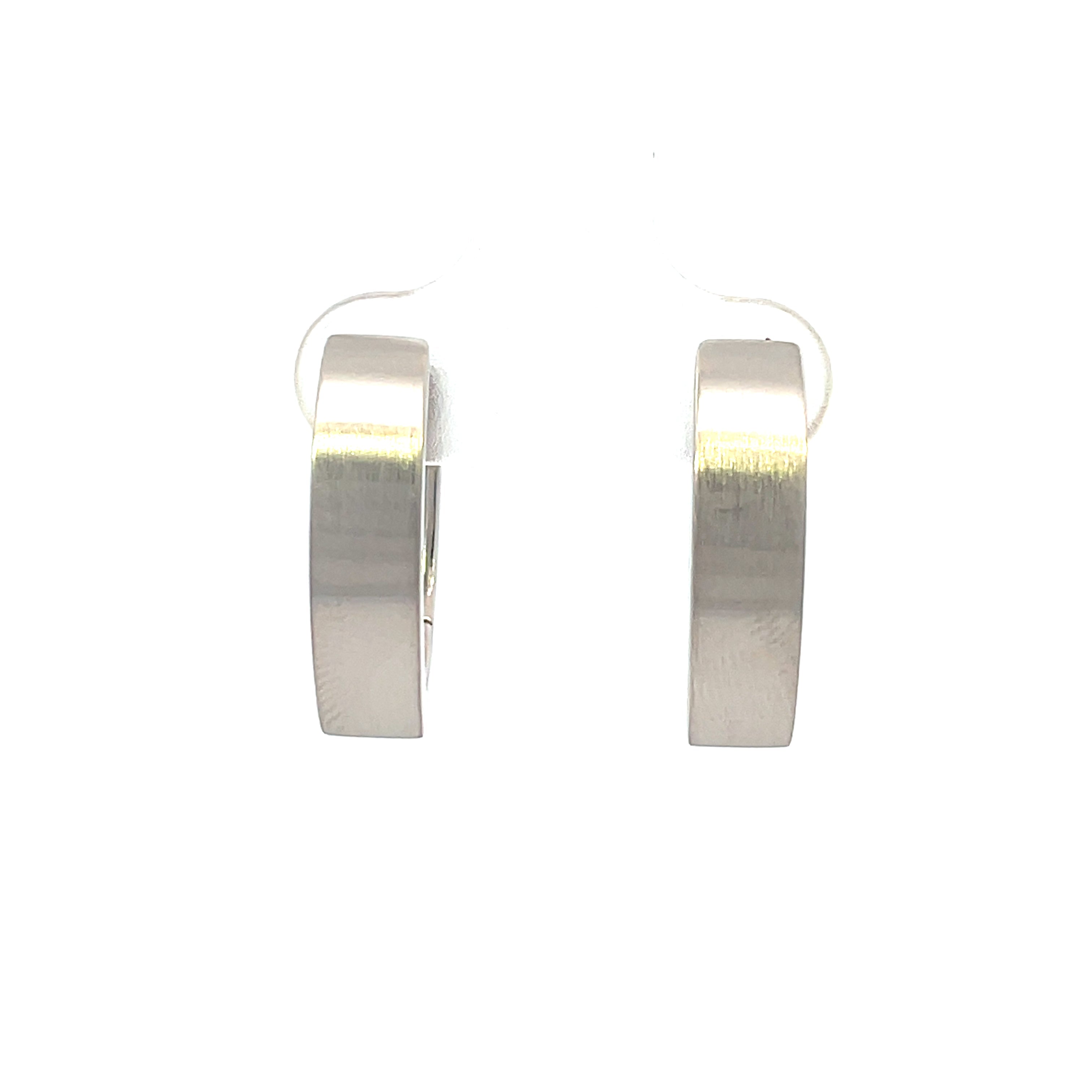Sterling Silver V-Shaped Huggie Hoop Earrings | AvaGray