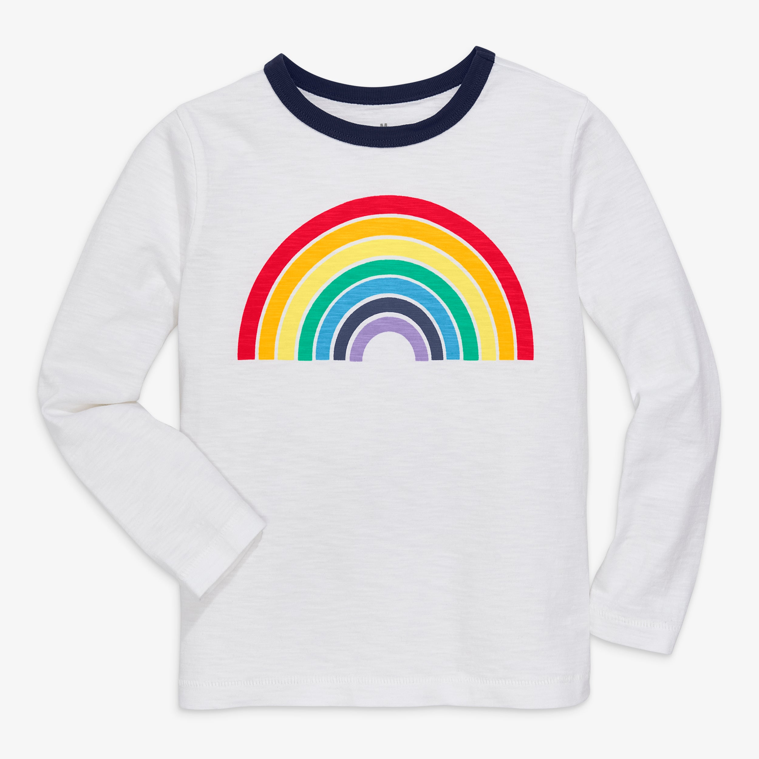 Kids long sleeve rainbow graphic tee