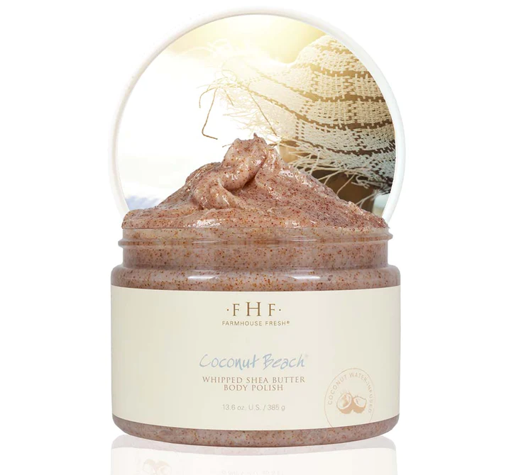 FarmHouse Fresh Coconut Beach Shea Sugar Scrub (12 Oz)