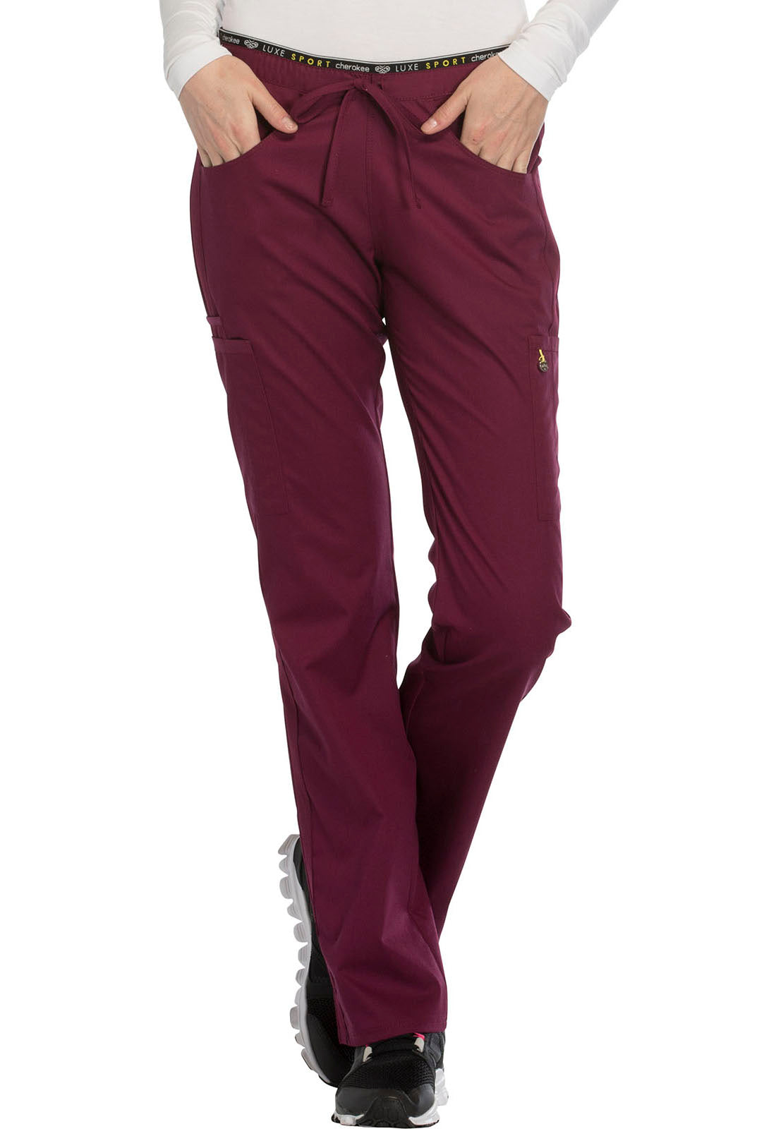 Cherokee Luxe Sport Straight Leg Pull On Pants (Regular Length)