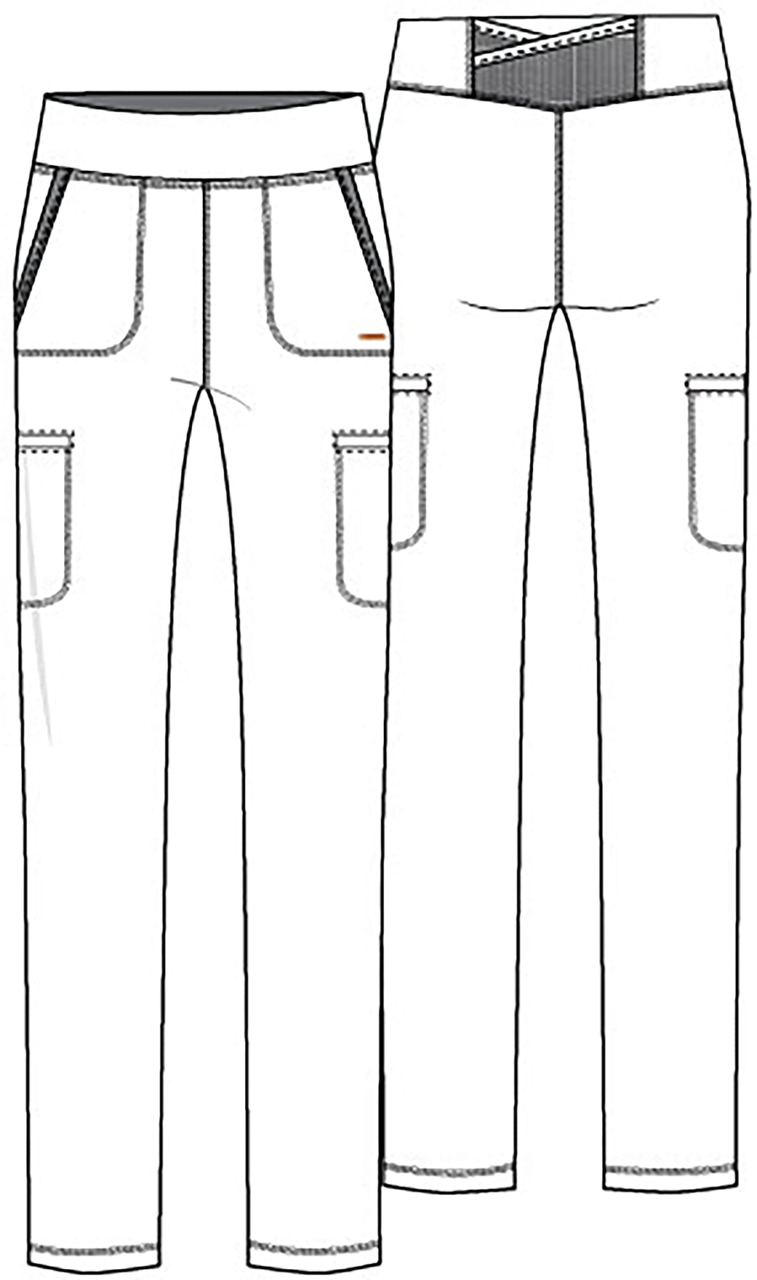 Cherokee Form Midrise Slim Pull-On Pant (Petite, Short, & Regular Length up to 3XL)