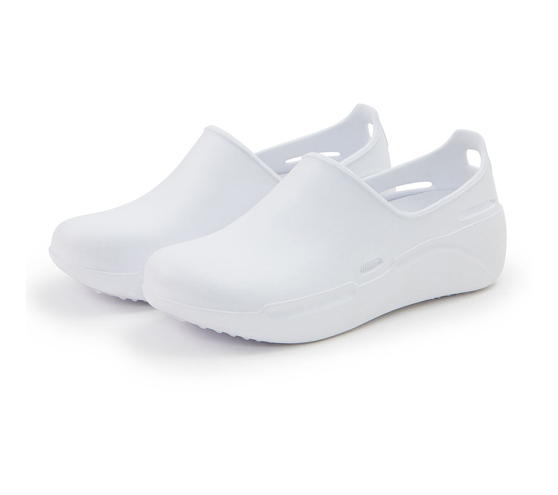 White Anywear Footwear Streak Slip On Shoes