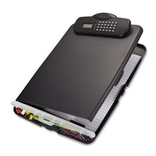 Slim Storage Clipboard with Calculator- Black