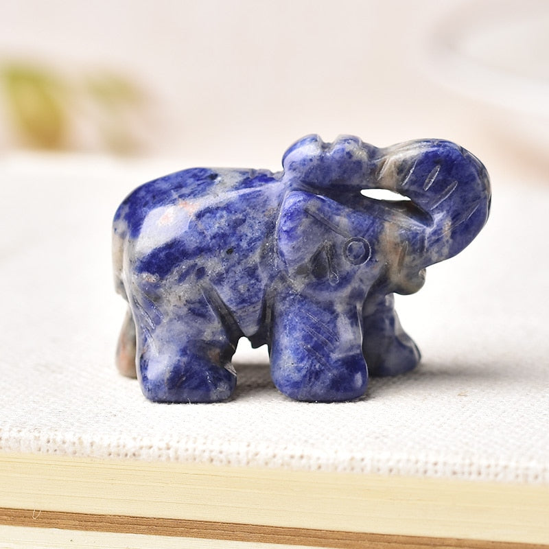 Natural Stone Carved Elephant 2