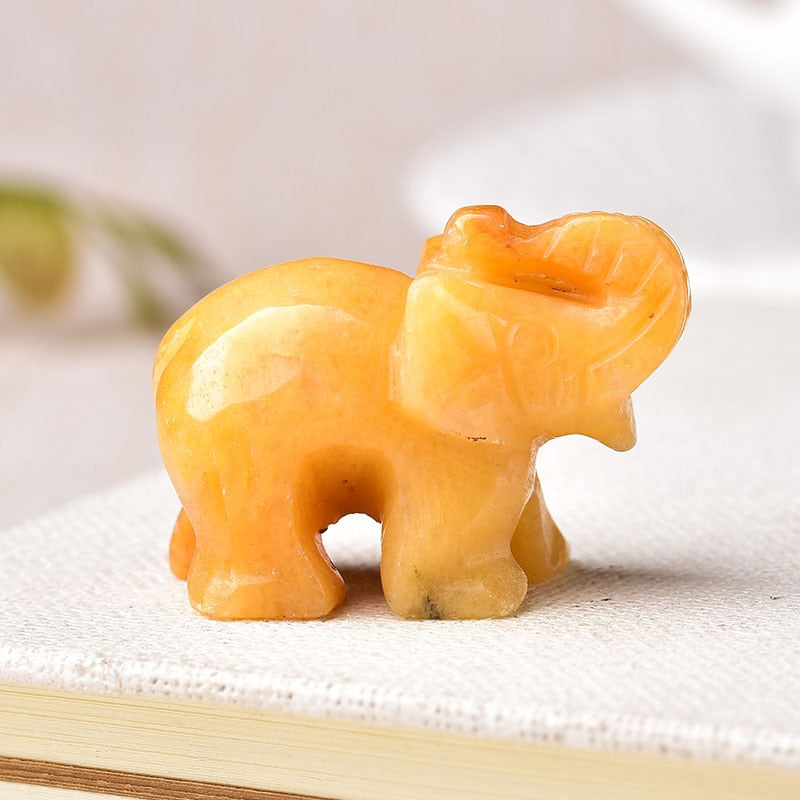 Natural Stone Carved Elephant 2