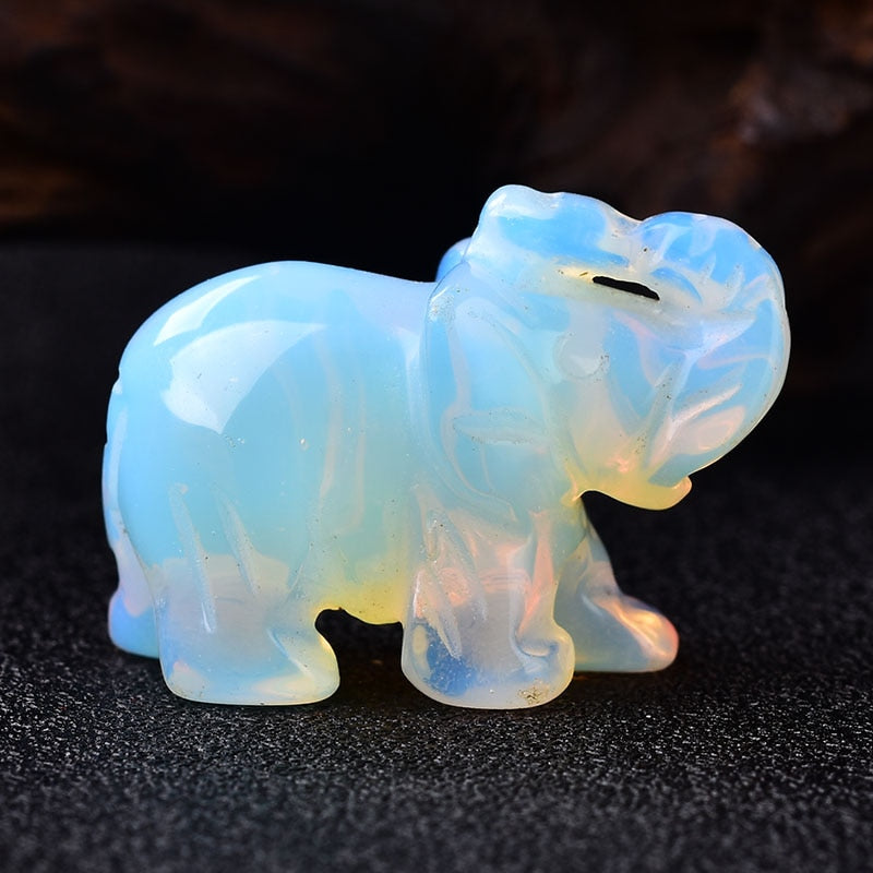 Natural Stone Carved Elephant 2