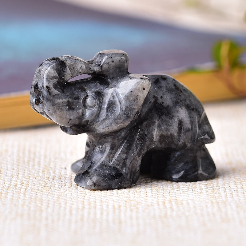 Natural Stone Carved Elephant 2