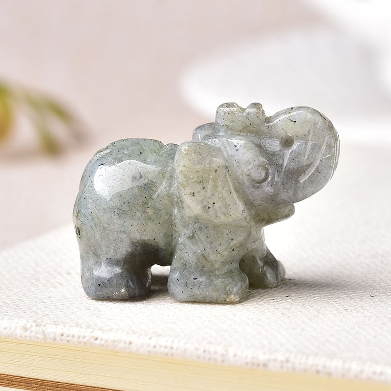 Natural Stone Carved Elephant 2