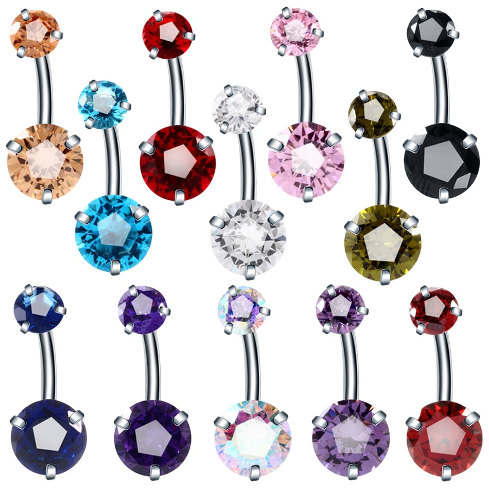 Crystal Belly Button Ring | Colors to Choose From