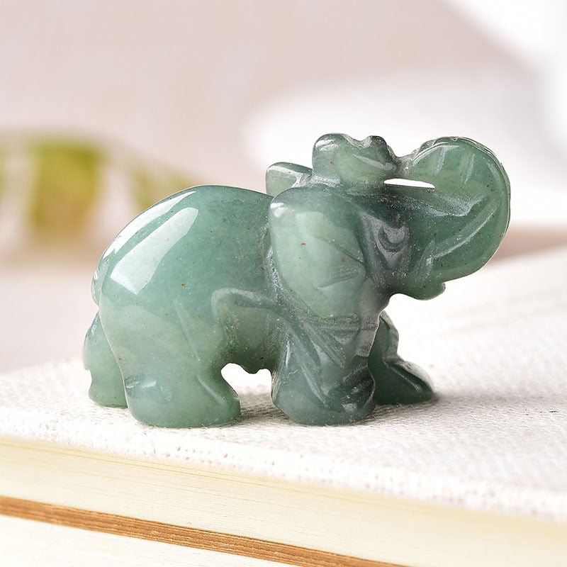 Natural Stone Carved Elephant 2