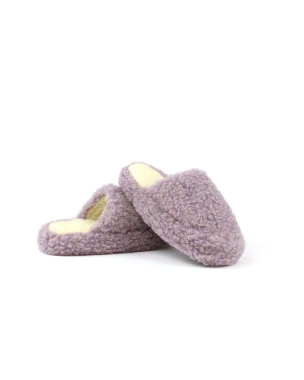 Cozy Wool Slide Slippers - Lily