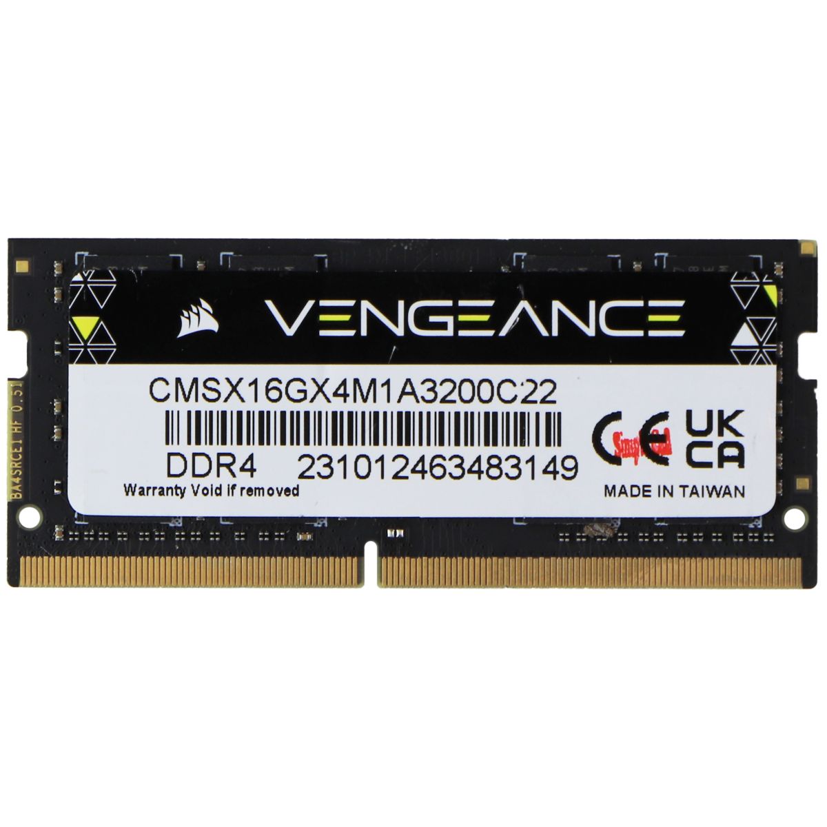 Corsair Vengeance DDR4 (16GB) SODIMM RAM (1x16GB) CMSX16GX4M1A3200C22