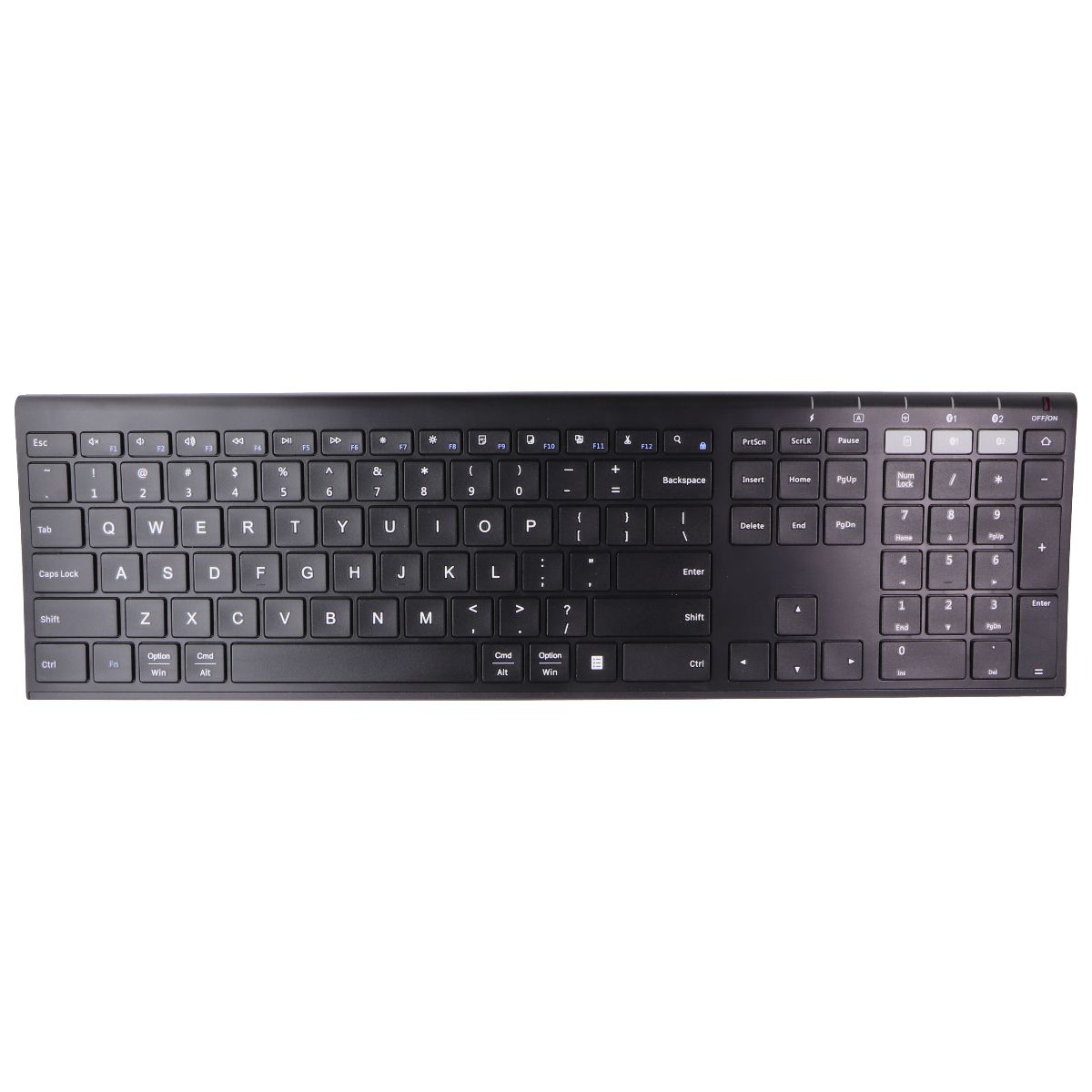 Jelly Comb Full Size Windows/Mac Wireless Keyboard - Black (Bluetooth Only)